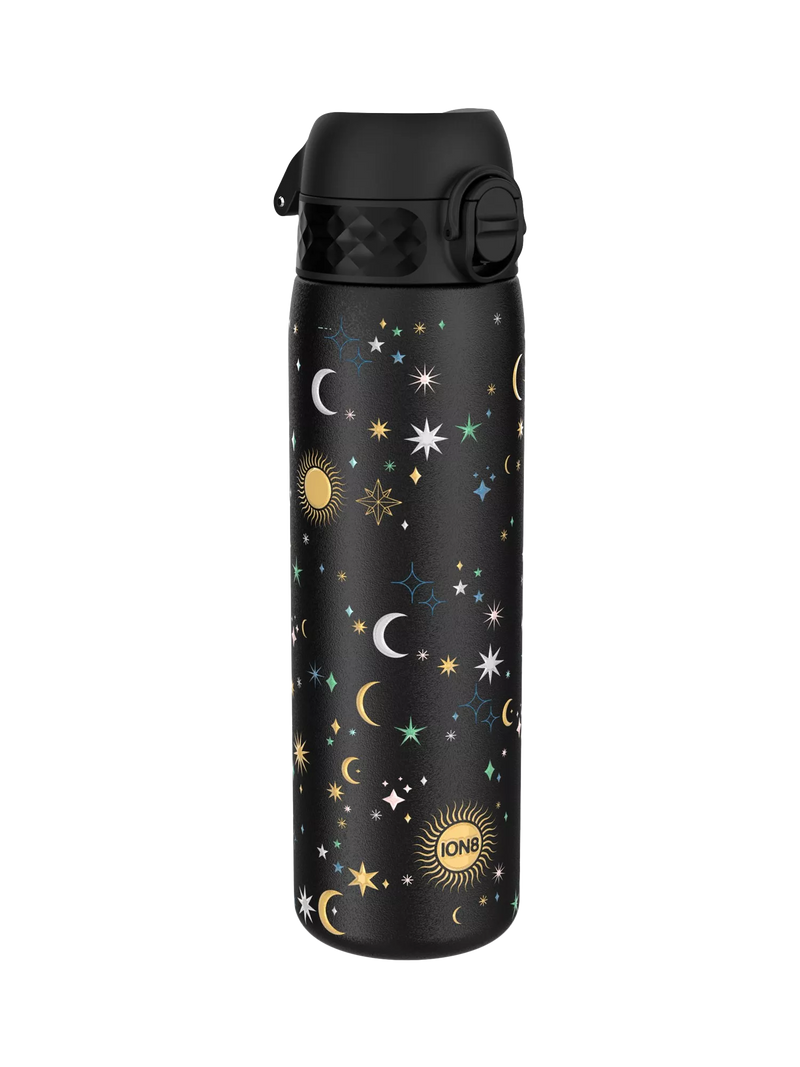 Ion8 Celestial stainless steel drinks bottle 600ml black multi (British brand)