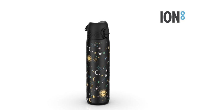 Ion8 Celestial stainless steel drinks bottle 600ml black multi (British brand)