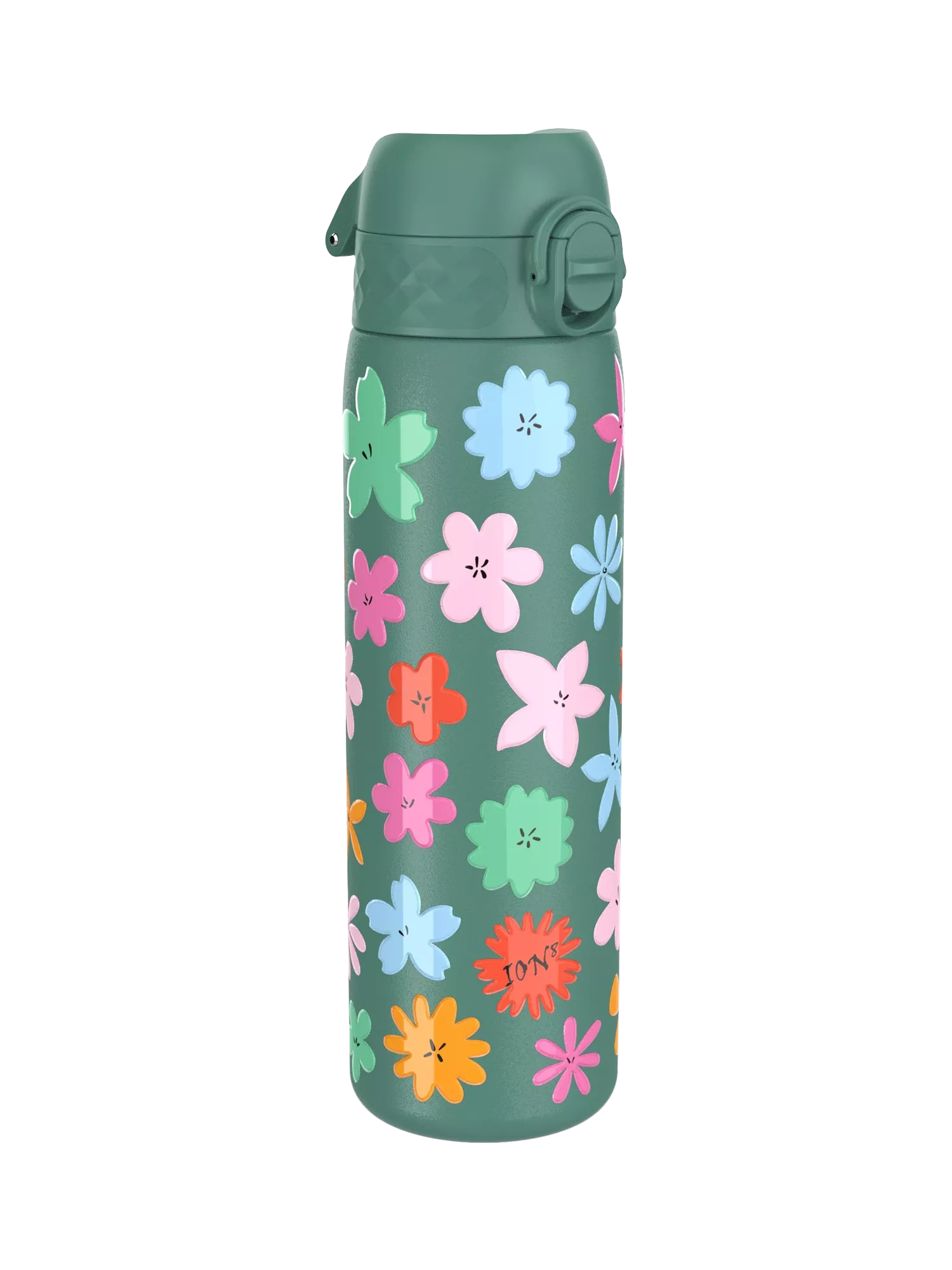 Ion8 floral stainless steel drinks bottle 600ml, imported from the UK