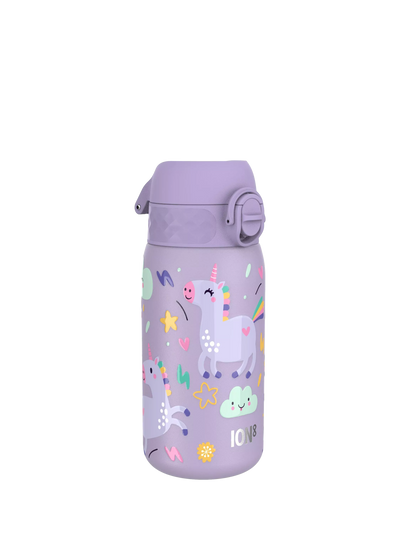 John Lewis Ion8 Kids Stainless Steel Leak-Proof Water Bottle Unicorn 400ml- Buy online at McGrocer