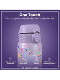 Ion8 kids stainless steel leak-proof drinks bottle Unicorn 400ml, UK version