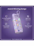 Ion8 kids stainless steel leak-proof drinks bottle Unicorn 400ml, UK version