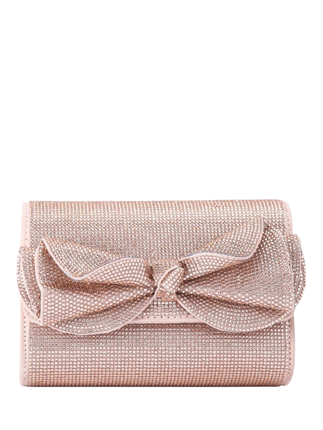 Miss KG Allegra embellished clutch bag pink blush, imported from the UK