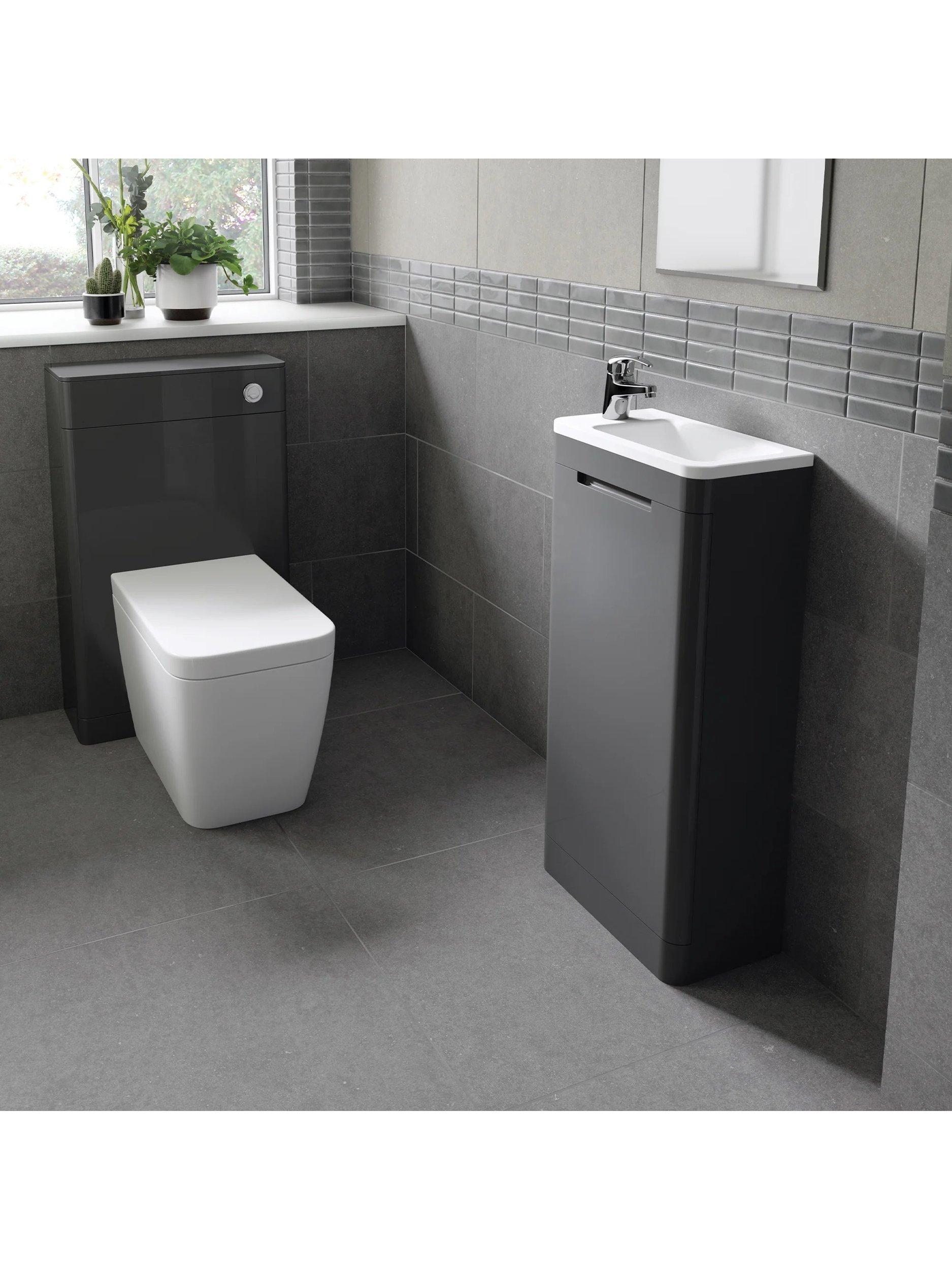 hib. Rima cloakroom vanity unit with marble basin (British brand)
