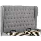 GFW Dakota Kingsize Ottoman Storage Bed in Grey, UK version