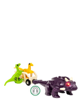 BRIO Dinosaur Attack Set with Ankylosaurus and Velociraptor figures, UK version