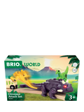 BRIO Dinosaur Attack Set with Ankylosaurus and Velociraptor figures, UK version