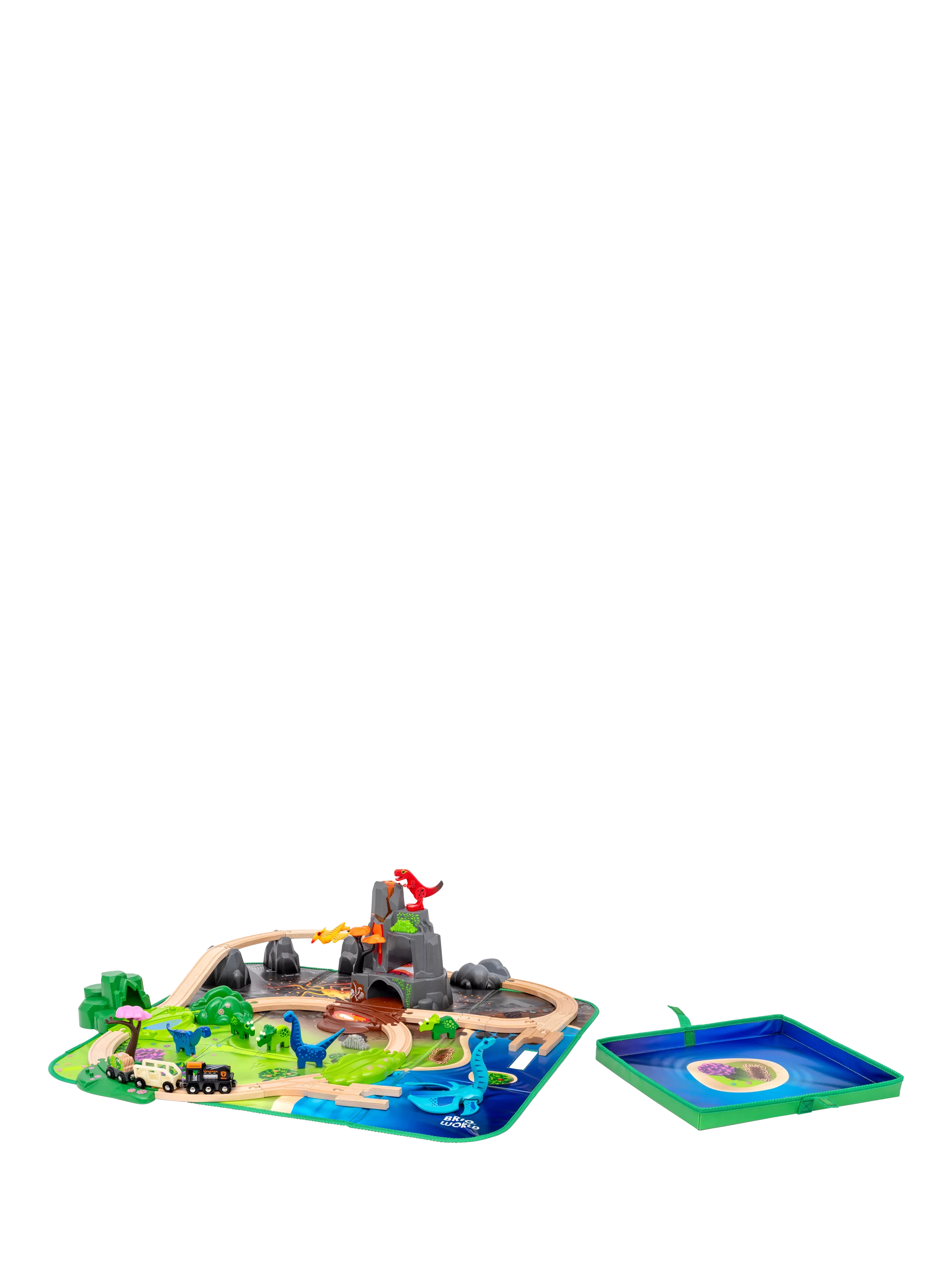BRIO Dinosaur Deluxe Train Set 45-piece (British brand)