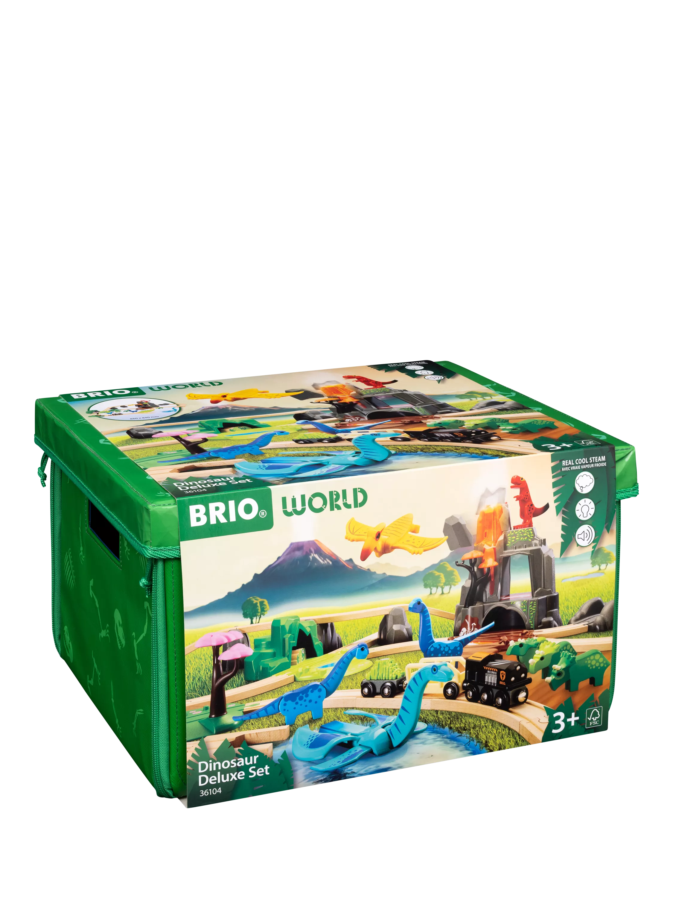 BRIO Dinosaur Deluxe Train Set 45-piece (British brand)