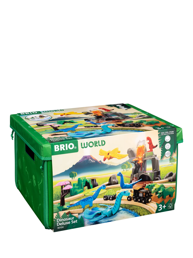 BRIO Dinosaur Deluxe Train Set 45-piece (British brand)