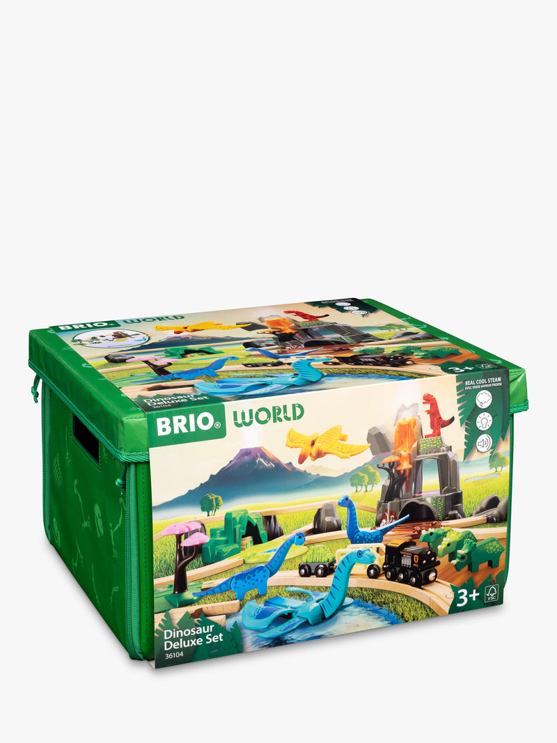 BRIO Dinosaur Deluxe Train Set 45-piece (British brand)