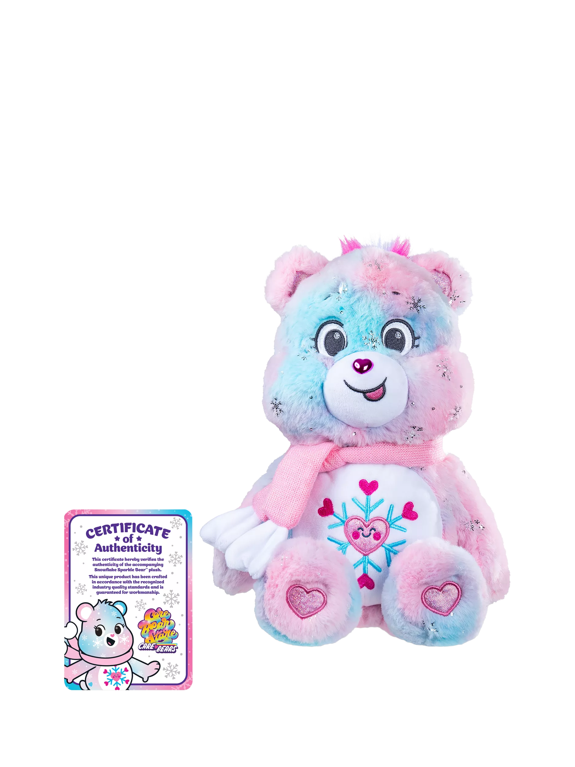 Care Bears Snowflake Sparkle Bear 35cm plush toy (British brand)