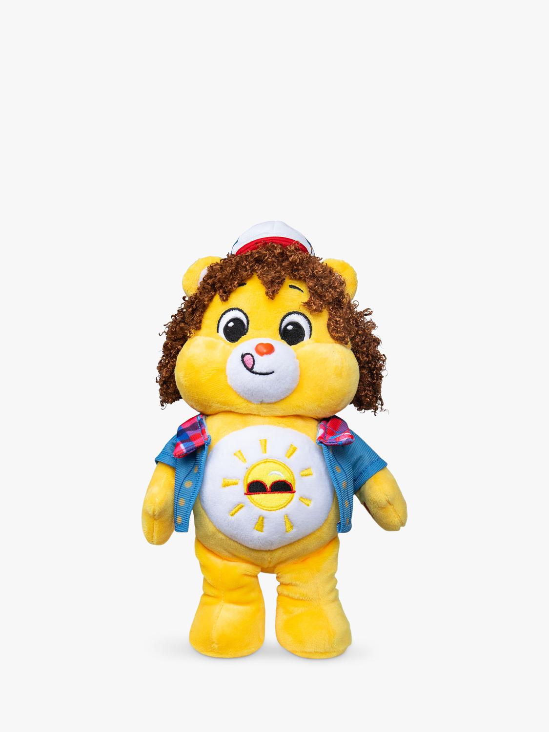 Care Bears Stranger Things Funshine Bear as Dustin plush toy 22cm - British product