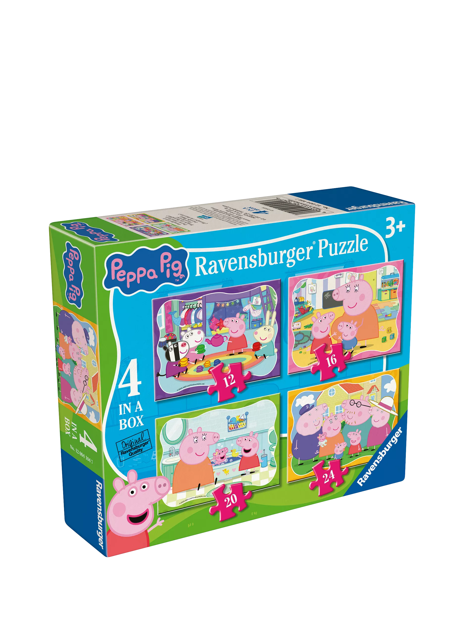 Peppa Pig 4-in-1 jigsaw puzzle set 72 pieces - British product