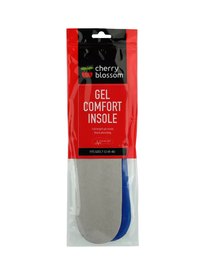 Cherry Blossom gel comfort insoles for shoes, UK version