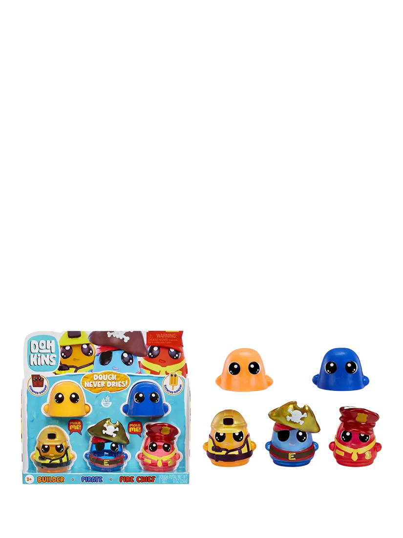 DOHKINS Hero Pack five-pack play dough set (British brand)