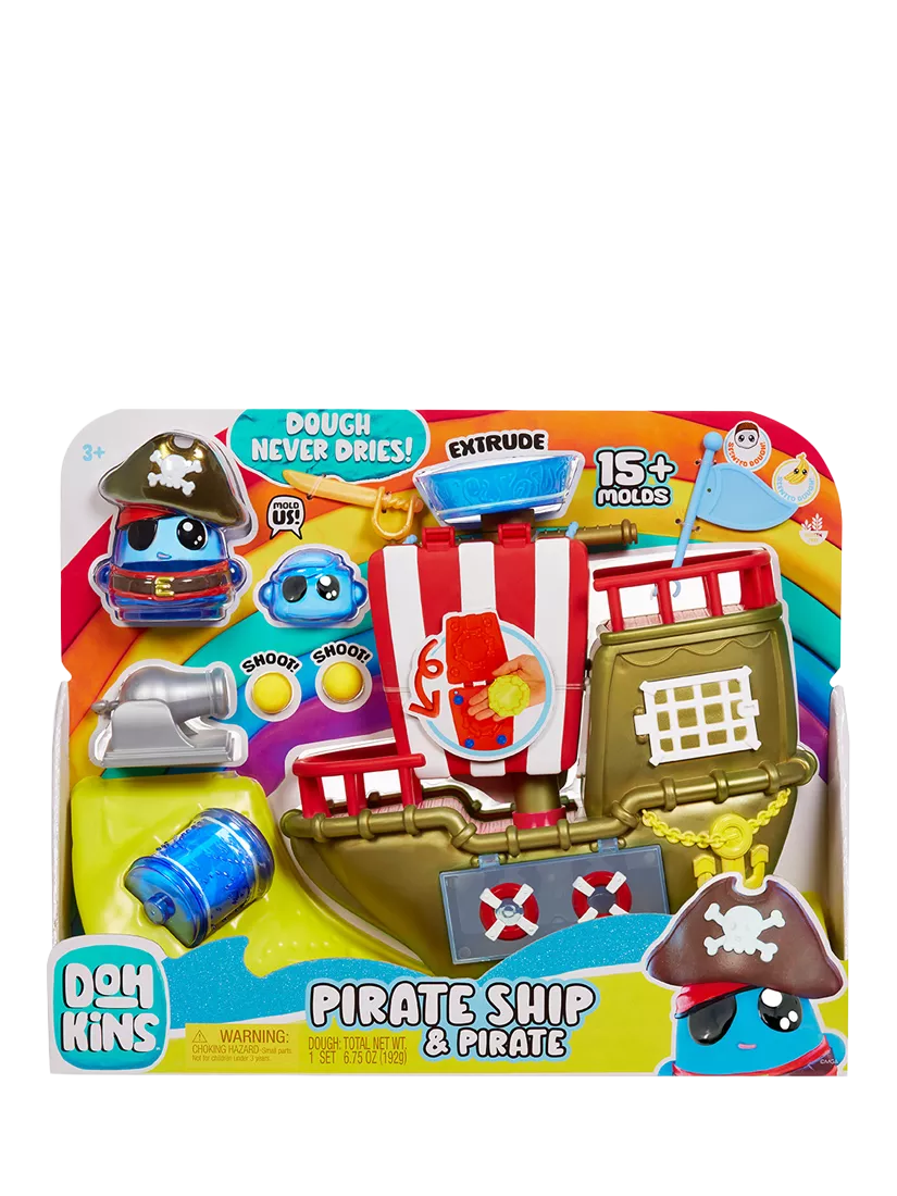 DOHKINS Pirate Ship play set with dough, imported from the UK