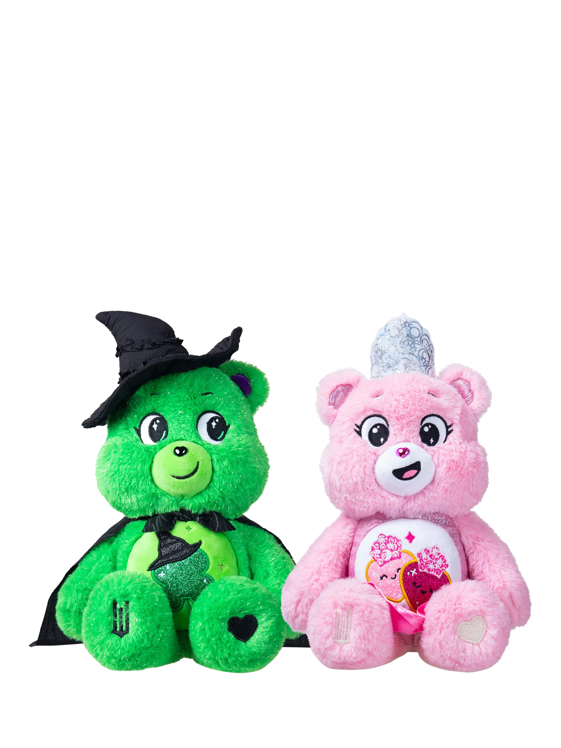 Care Bears Wicked plush set Love-a-Lot Bear and Good Luck Bear (British brand)