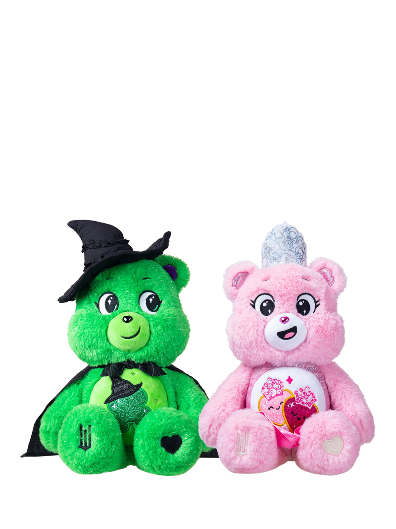 Care Bears Wicked plush set Love-a-Lot Bear and Good Luck Bear (British brand)