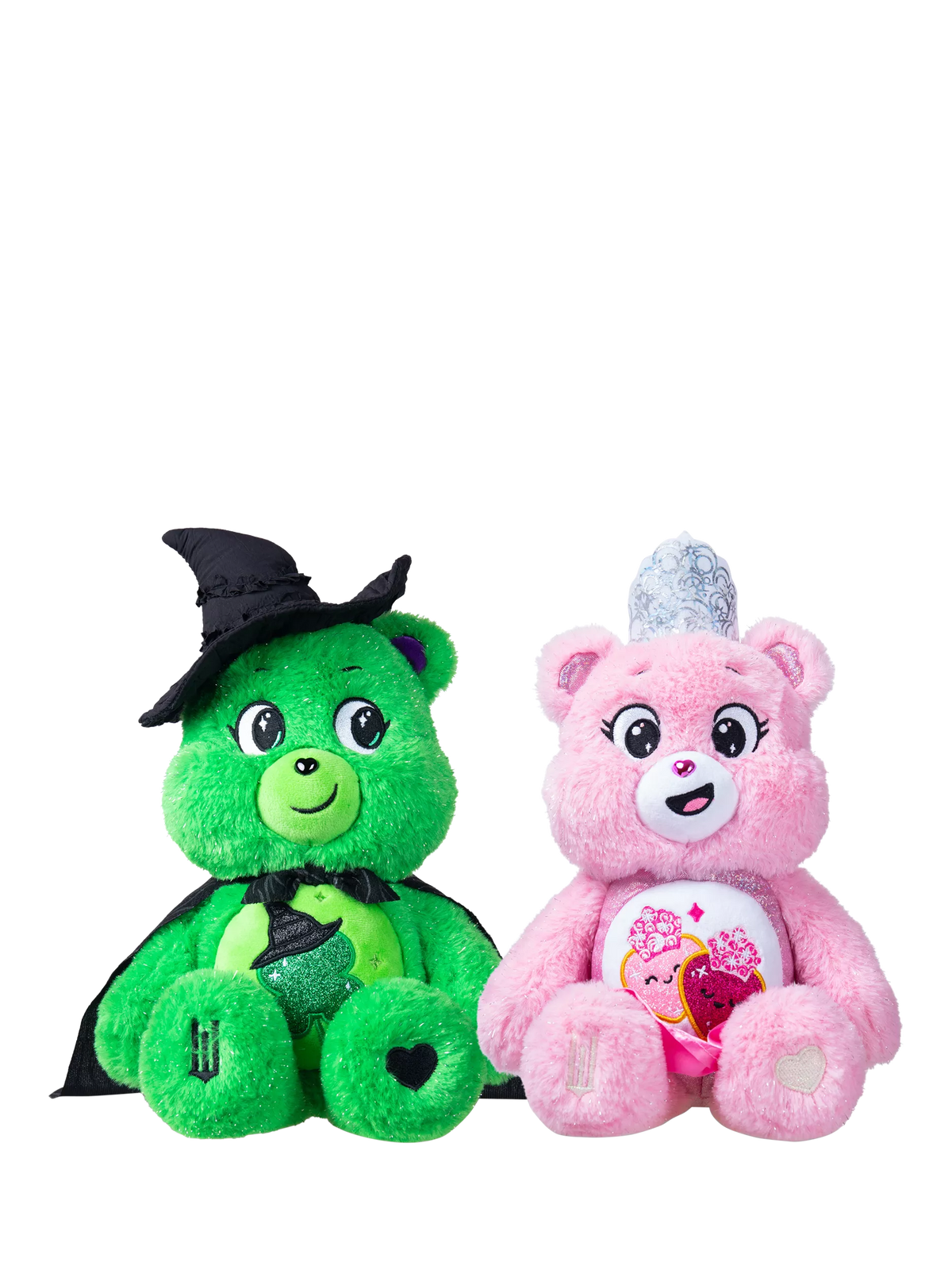 Care Bears Wicked plush set Love-a-Lot Bear and Good Luck Bear (British brand)