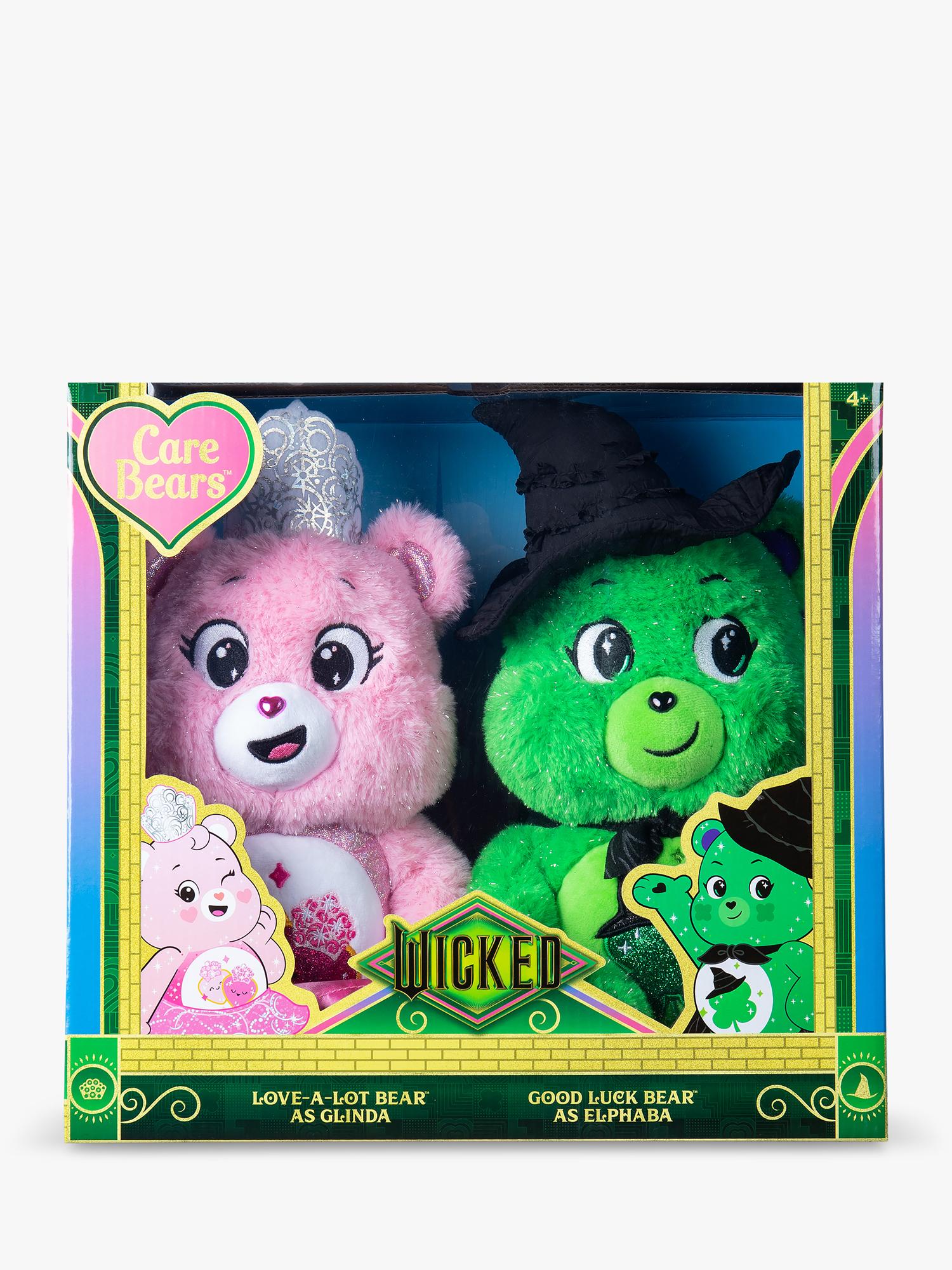 Care Bears Wicked plush set Love-a-Lot Bear and Good Luck Bear (British brand)