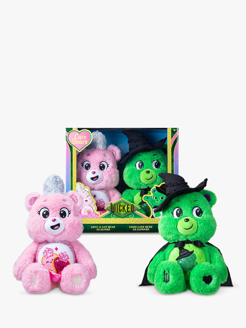 Care Bears Wicked plush set Love-a-Lot Bear and Good Luck Bear (British brand)