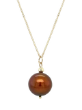 E.W Adams 9ct Yellow Gold Cultured Freshwater Pearl Pendant Necklace