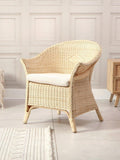Desser rattan loom chair with cushion natural - British product