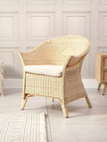 Desser rattan loom chair with cushion natural - British product