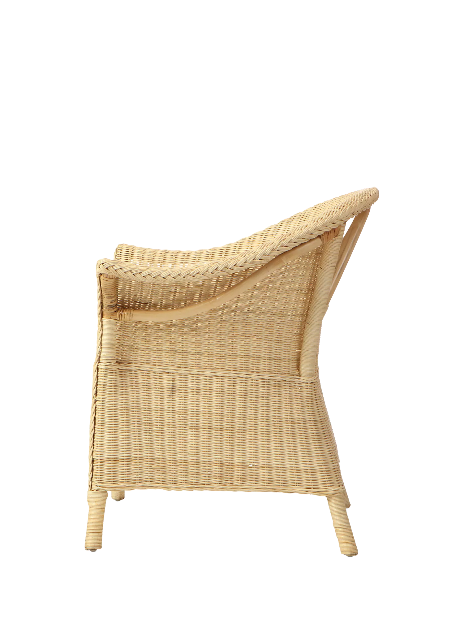 Desser rattan loom chair with cushion natural - British product