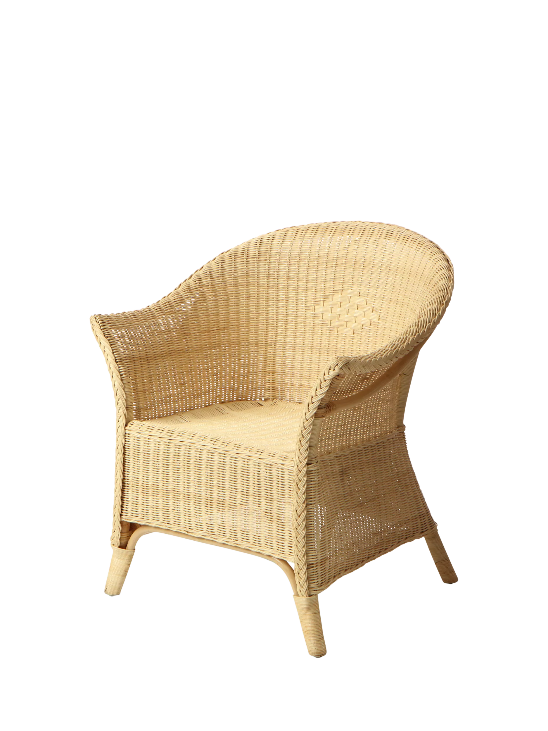 Desser handcrafted rattan loom chair natural, UK version