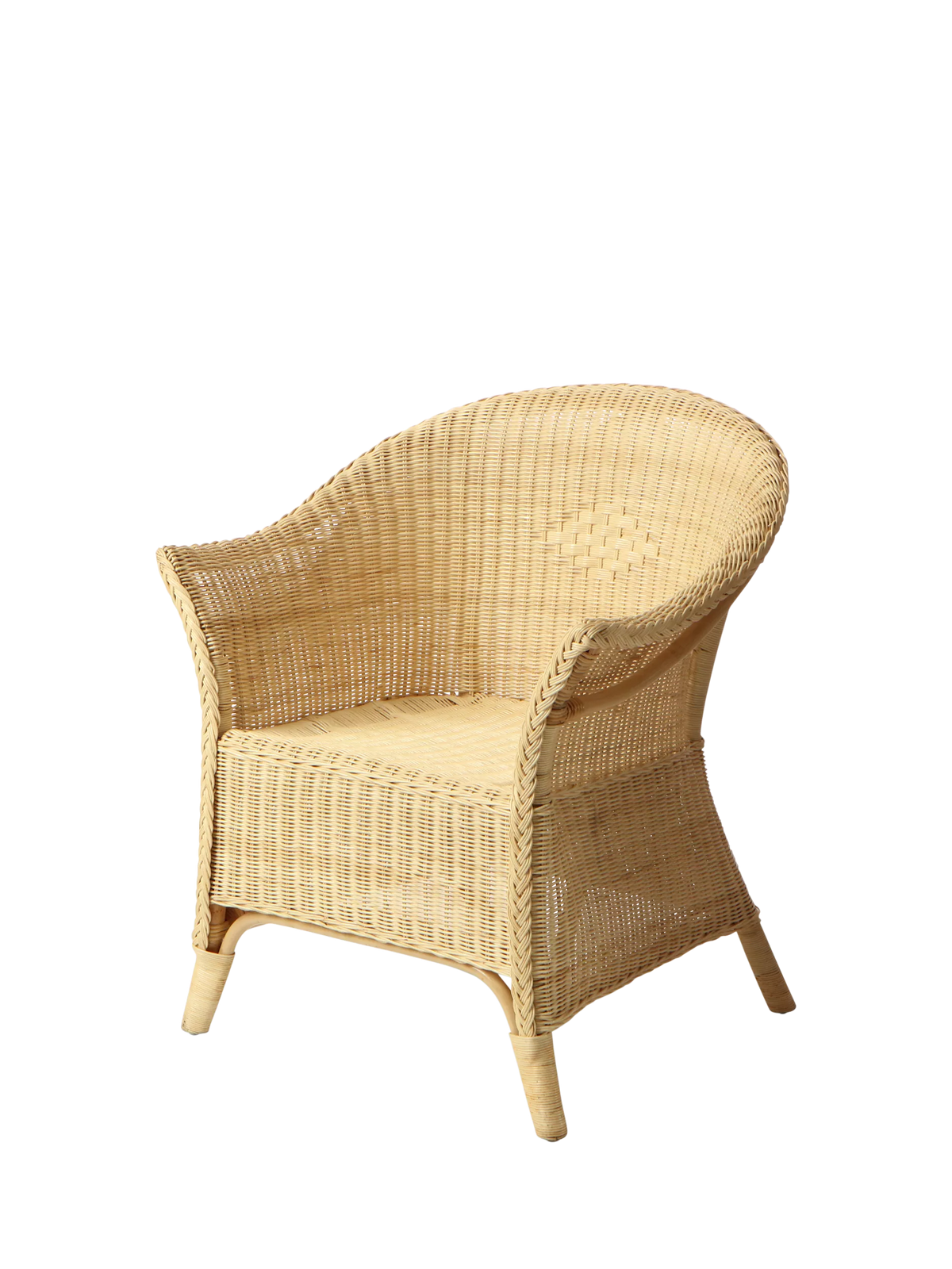 Desser handcrafted rattan loom chair natural, UK version