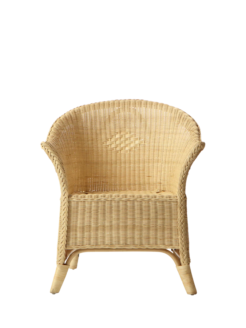 Desser handcrafted rattan loom chair natural, UK version