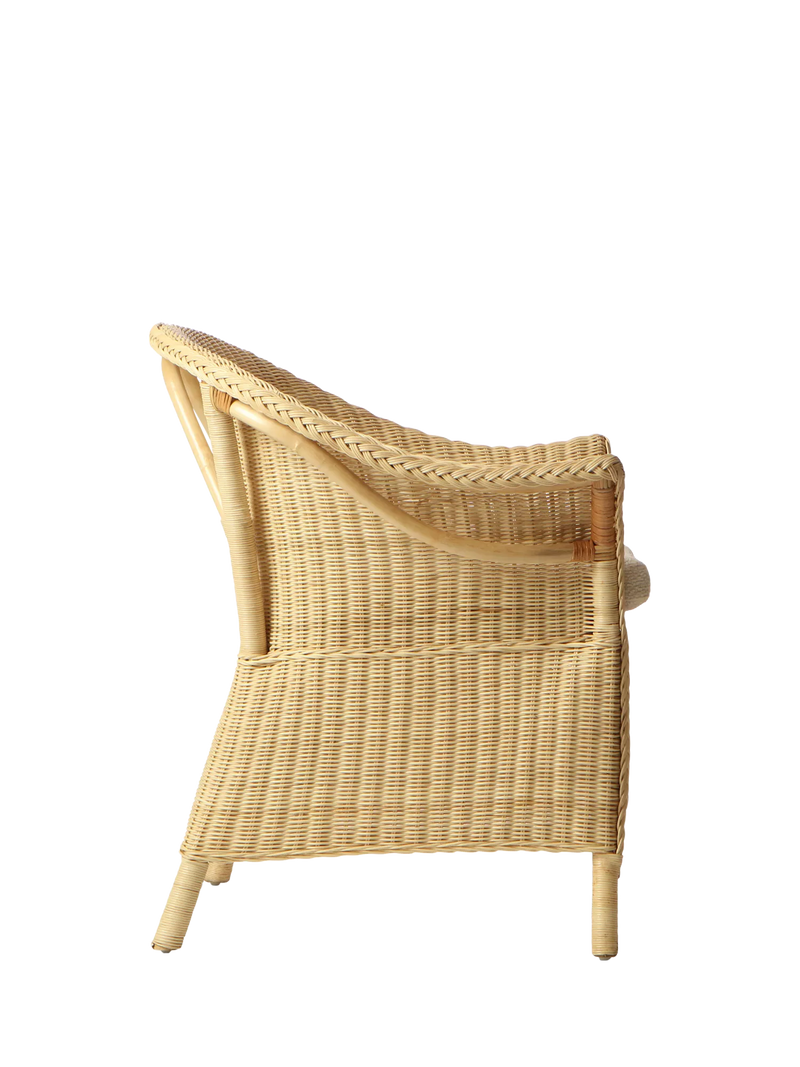Desser handcrafted rattan loom chair natural, UK version
