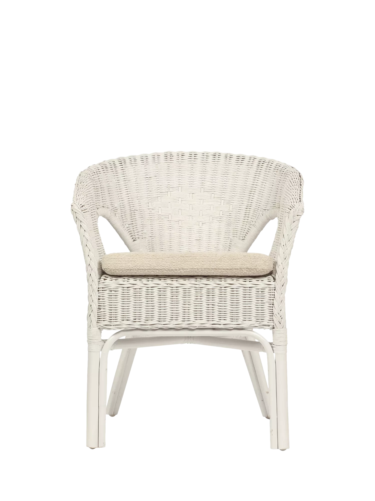 Desser Loom Chair white with cushion - British product