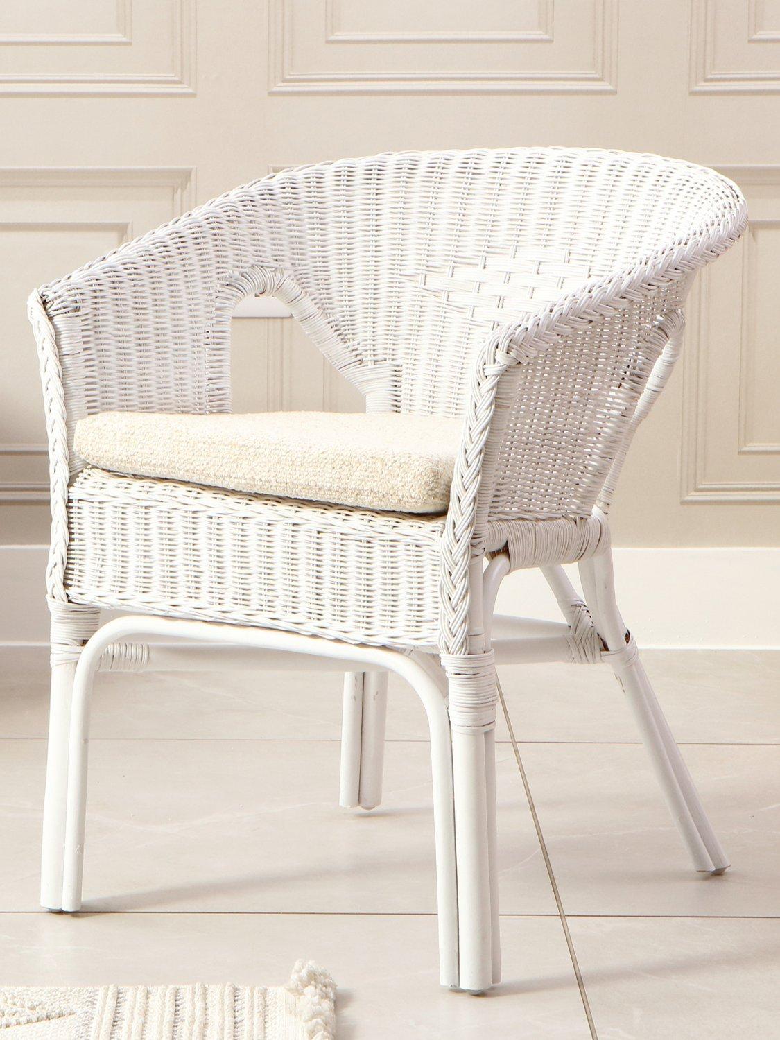 Desser Loom Chair white with cushion - British product