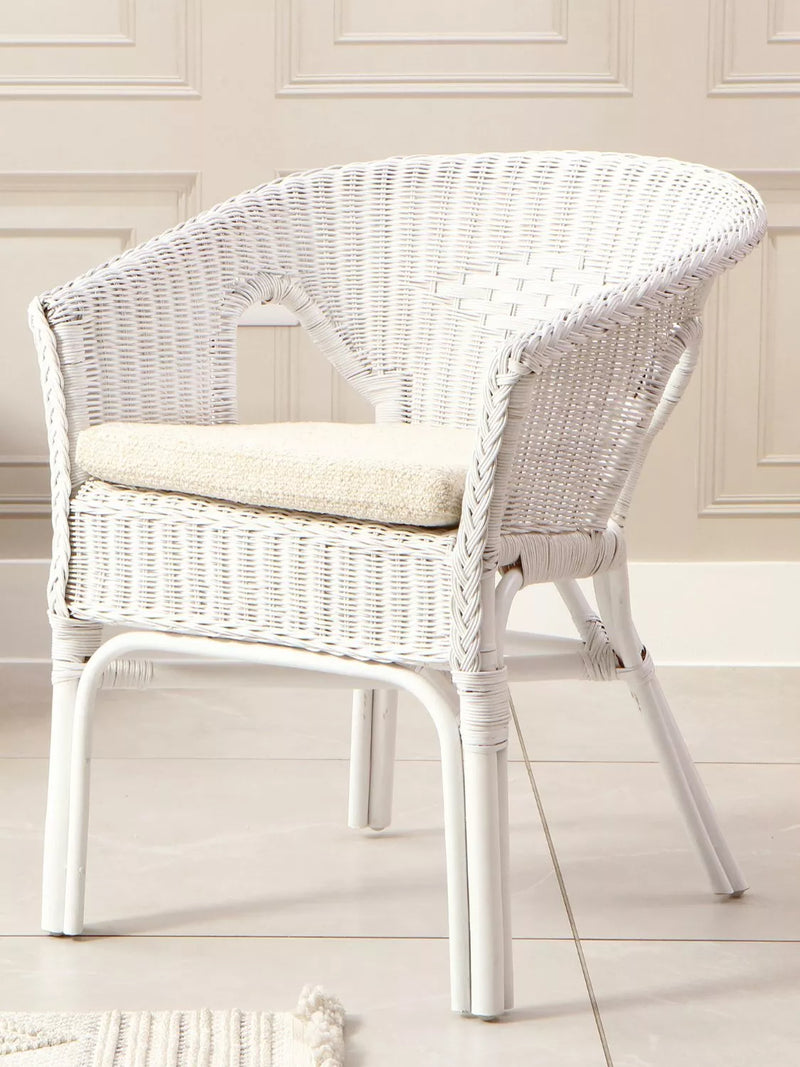 Desser Loom Chair white with cushion - British product