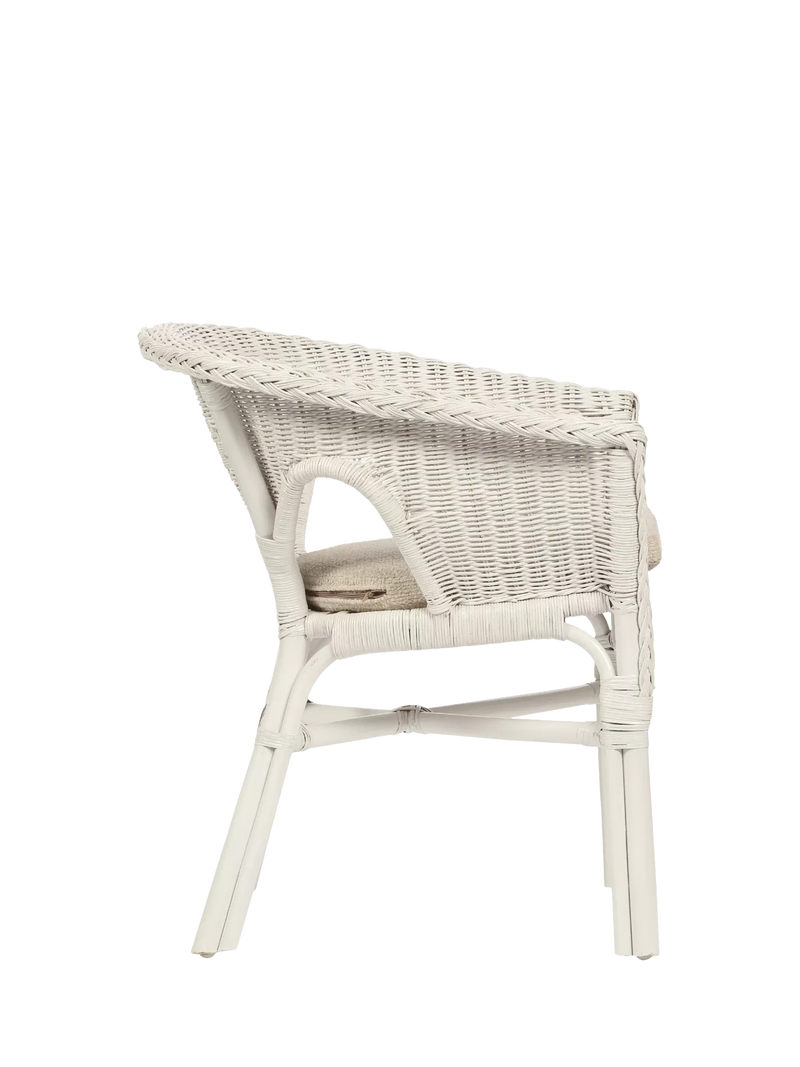 Desser Loom Chair white with cushion - British product