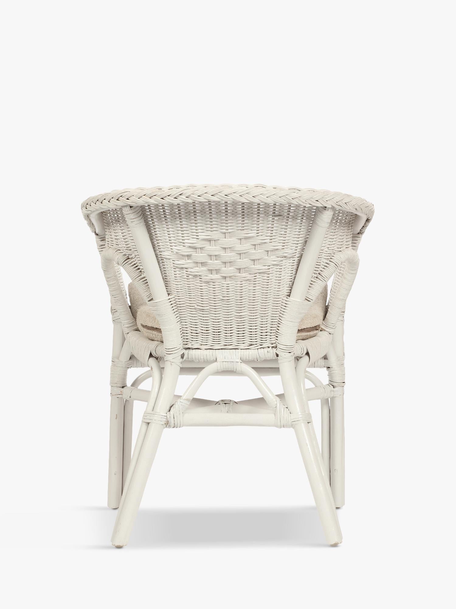 Desser Loom Chair white with cushion - British product