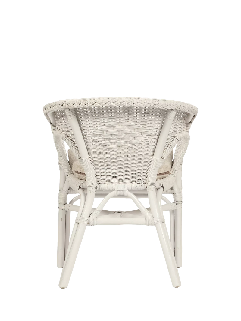 Desser Loom Chair white with cushion - British product