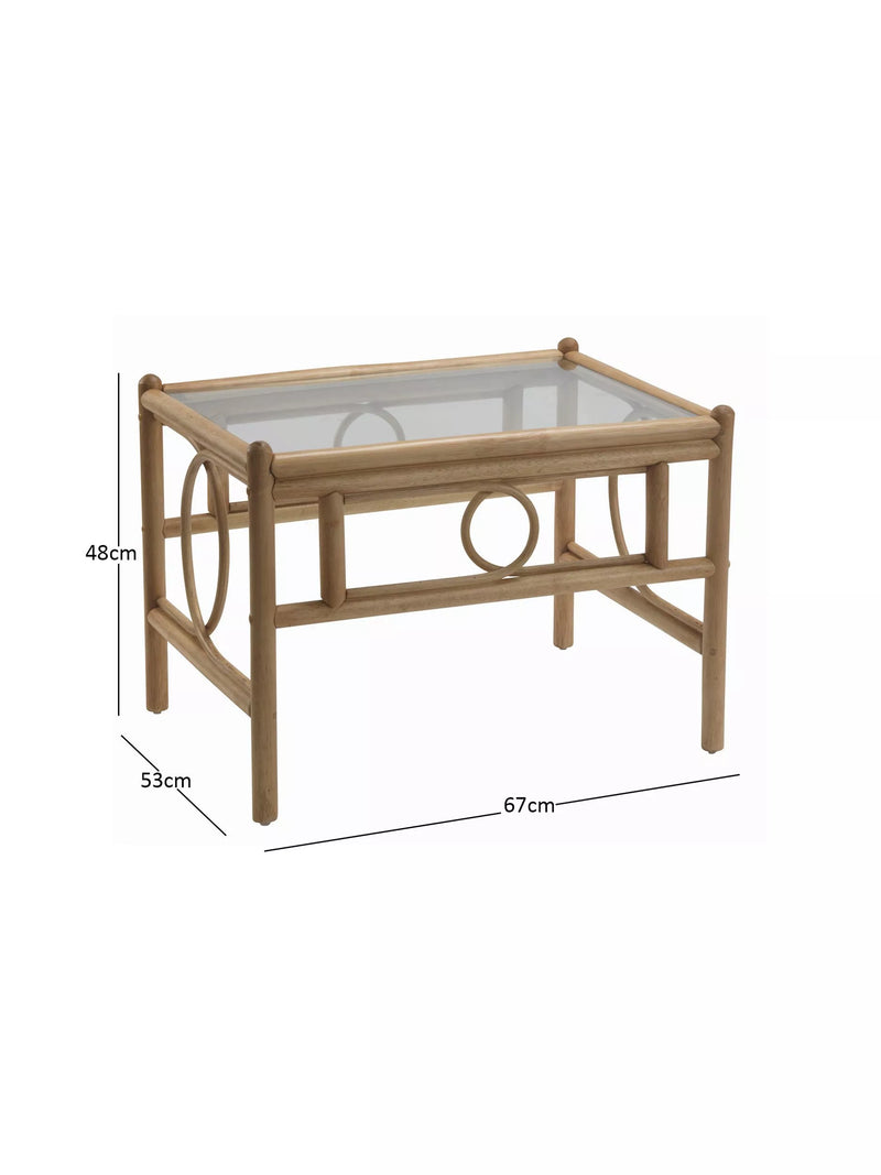 Desser Madrid rattan coffee table light oak, UK version