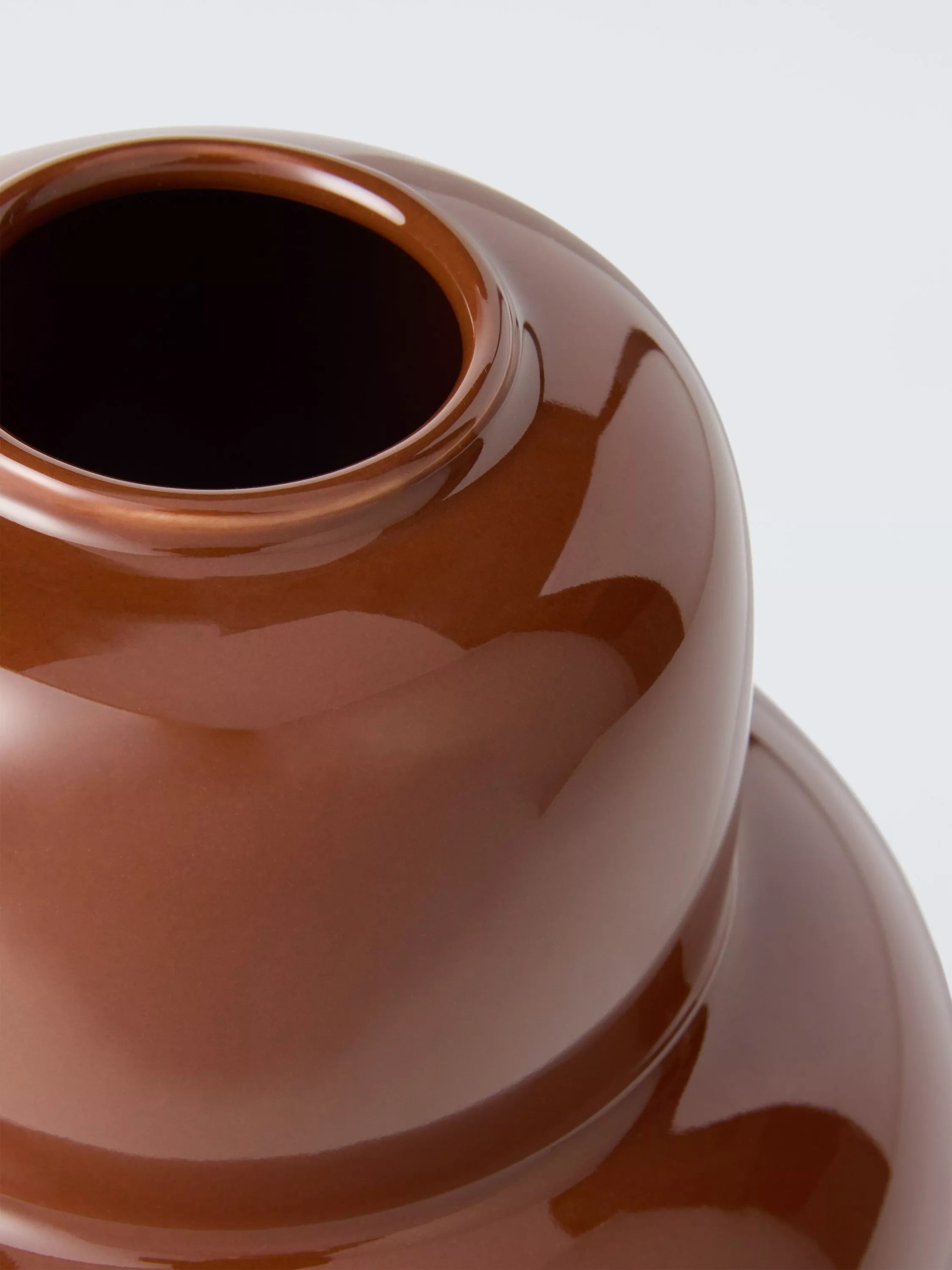 John Lewis stoneware vase red 25cm - British product