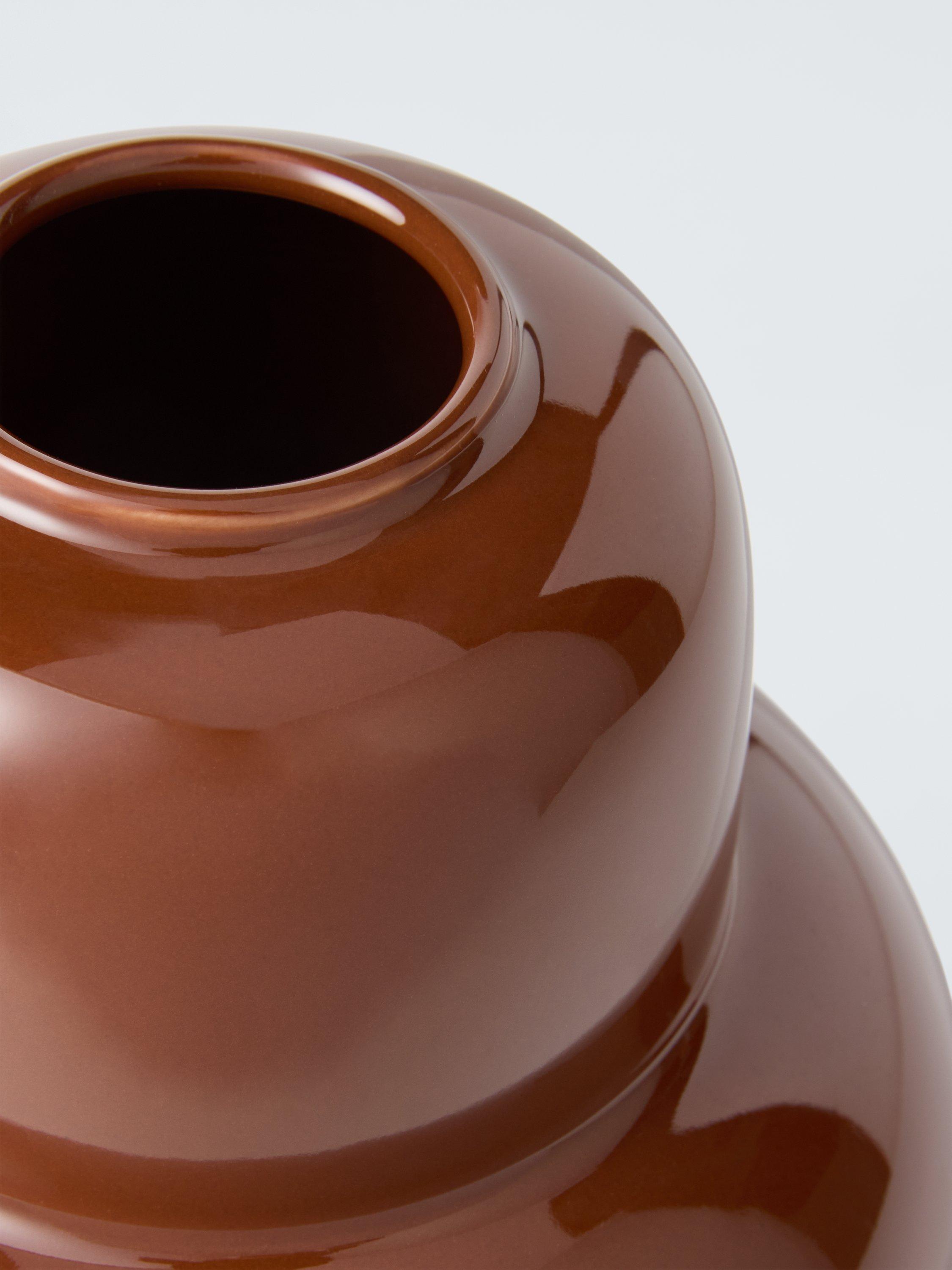 John Lewis stoneware vase red 25cm - British product