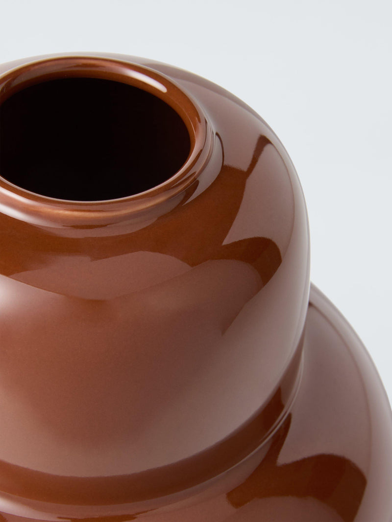 John Lewis stoneware vase red 25cm - British product