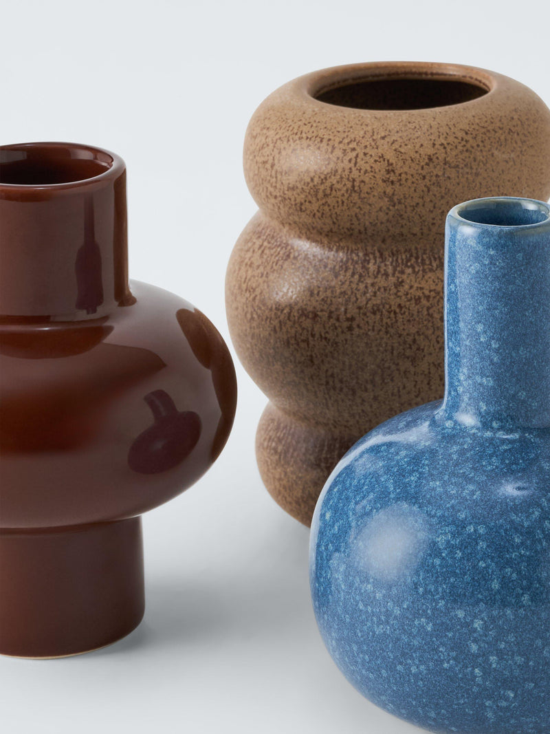 John Lewis mini stoneware vases set of 3 H12cm - British product