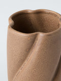 John Lewis twist ceramic vase H25cm brown, imported from the UK