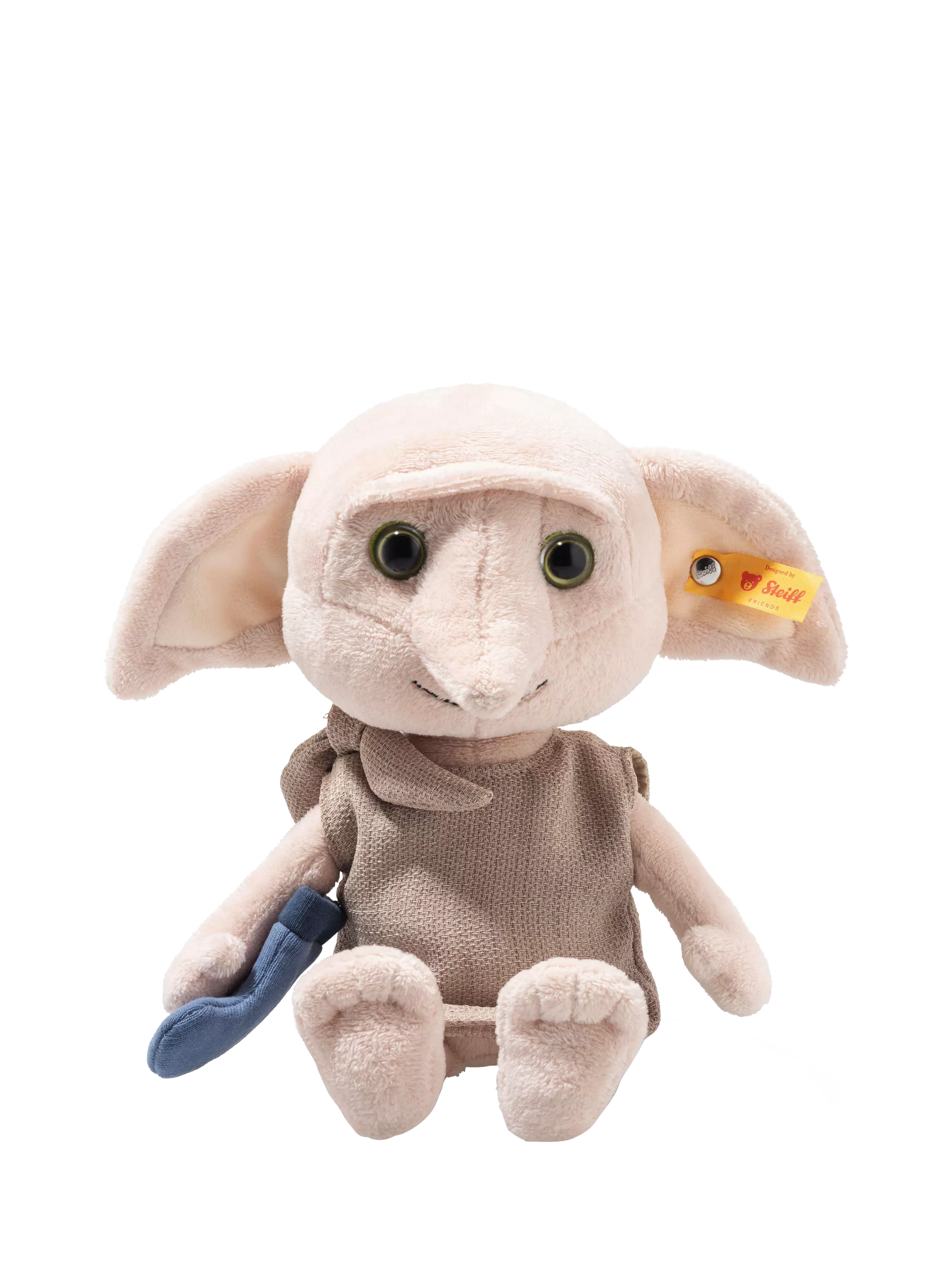 Steiff Dobby soft toy with blue sock 26cm, UK version