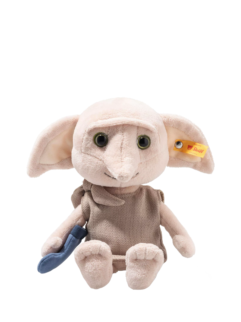 Steiff Dobby soft toy with blue sock 26cm, UK version
