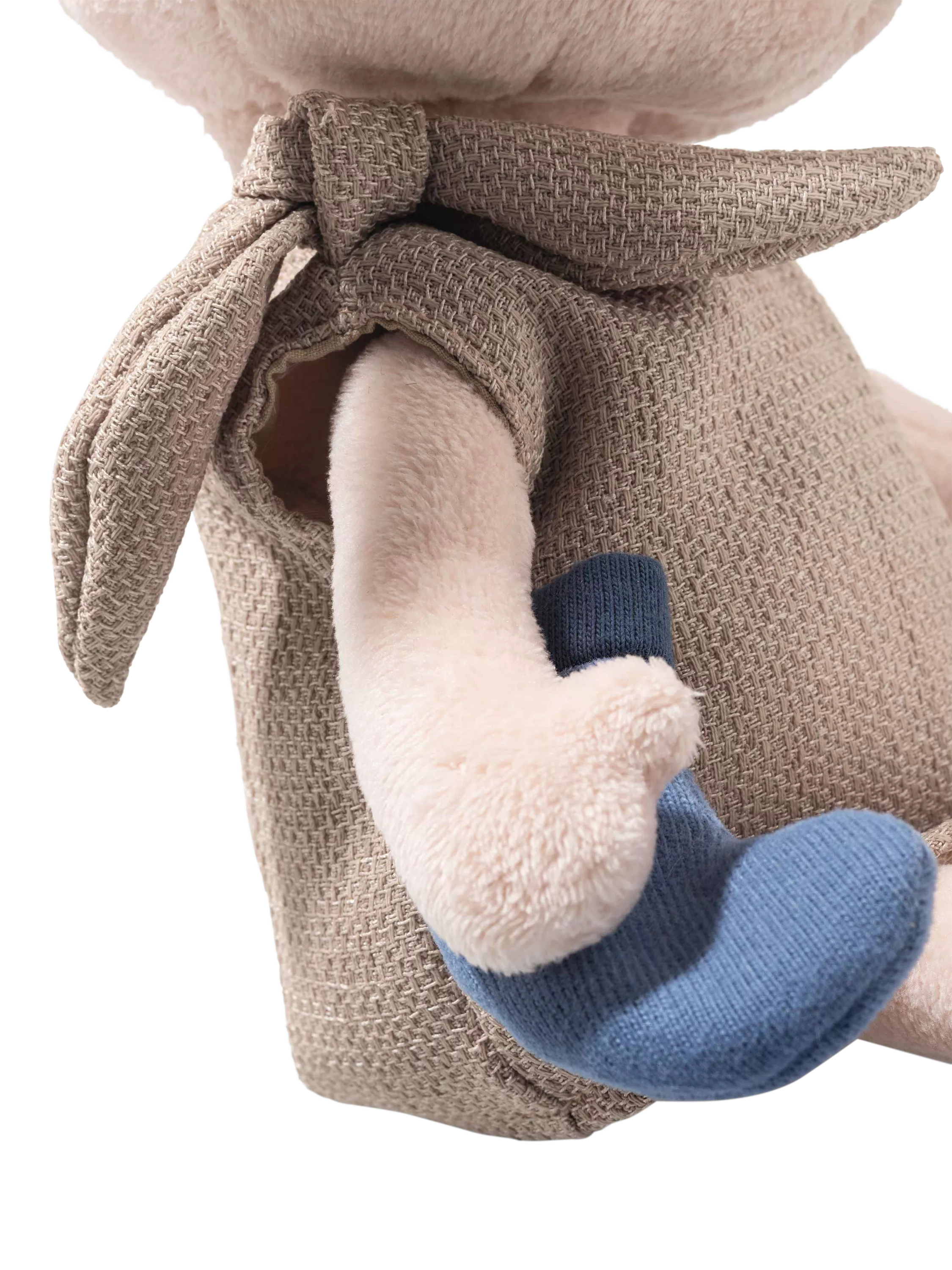 Steiff Dobby soft toy with blue sock 26cm, UK version
