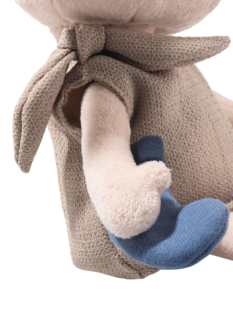 Steiff Dobby soft toy with blue sock 26cm, UK version